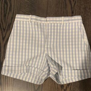 Ralph Lauren Blue and White Gingham Women’s Shorts
